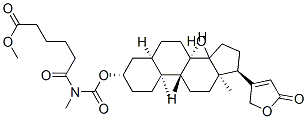 methyl 5-[[(3S,5R,8R,9S,10S,13R,17S)-14-hydroxy-10,13-dimethyl-17-(5-o xo-2H-furan-3-yl)-1,2,3,4,5,6,7,8,9,11,12,15,16,17-tetradecahydrocyclo penta[a]phenanthren-3-yl]oxycarbonylmethylcarbamoyl]pentanoate|