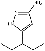 3-(戊烷-3-基)-1H-吡唑-5-胺, 81114-33-2, 结构式