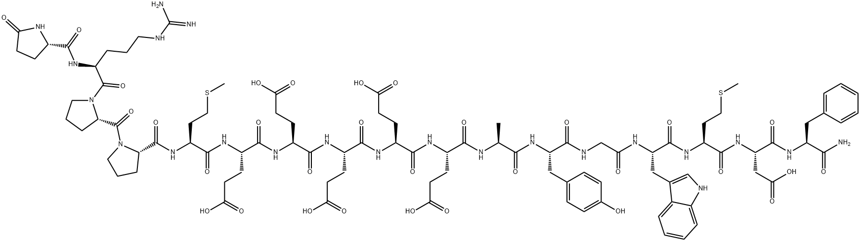 胃泌素,鼠, 81123-06-0, 结构式