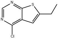 4-氯-6-乙基噻吩[2,3-D]嘧啶, 81136-42-7, 结构式