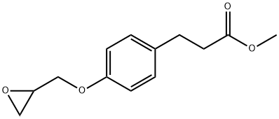 3-[4-(グリシジルオキシ)フェニル]プロピオン酸メチル 化学構造式