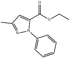 乙基 3-甲基-1-苯基-1H-吡唑-5-羧酸酯, 81153-63-1, 结构式