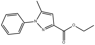 5-メチル-1-フェニル-1H-ピラゾール-3-カルボン酸エチル 化学構造式