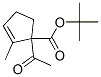 2-Cyclopentene-1-carboxylicacid,1-acetyl-2-methyl-,1,1-dimethylethylester(9CI) Structure