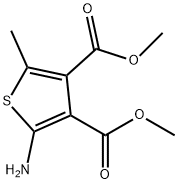 3,4-Thiophenedicarboxylicacid,2-amino-5-methyl-,dimethylester(9CI) Structure