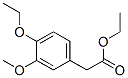 4-エトキシ-3-メトキシベンゼン酢酸エチル 化学構造式