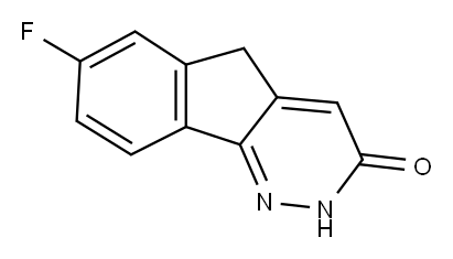 7-Fluoro-5H-indeno(1,2-c)piridazin-3-one [Italian] Structure