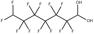 2,2,3,3,4,4,5,5,6,6,7,7-十二氟-1,1-庚二醇 结构式