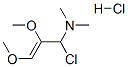 1-クロロ-2,3-ジメトキシ-N,N-ジメチル-2-プロペン-1-アミン・塩酸塩 化学構造式