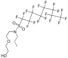 1,1,2,2,3,3,4,4,5,5,6,6,7,7,8,8,8-heptadecafluoro-N-[2-(2-hydroxyethox y)ethyl]-N-propyl-octane-1-sulfonamide Struktur