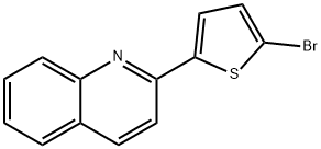 2-(5-ブロモ-2-チエニル)キノリン 化学構造式
