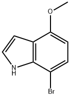 7-ブロモ-4-メトキシインドール 化学構造式
