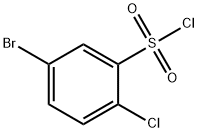 5-ブロモ-2-クロロベンゼンスルホニルクロリド 化学構造式