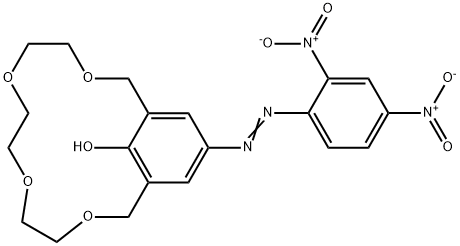 15-クラウン-4[4-(2,4-ジニトロフェニルアゾ)フェノール] 化学構造式