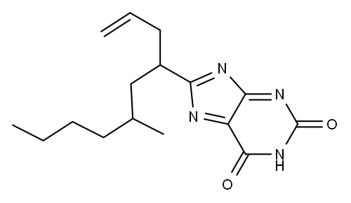 1-Allyl-3-butylbutylxanthine Structure