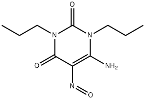 6-Amino-1,3-dipropyl-5-nitrosouracil Struktur