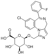 1'-HYDROXYMIDAZOLAM--D-GLUCURONIDE Struktur