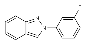 2-(3-Fluorophenyl)-2H-indazole 结构式