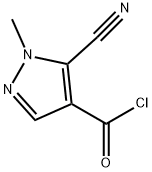1H-Pyrazole-4-carbonyl chloride, 5-cyano-1-methyl- (9CI) Struktur