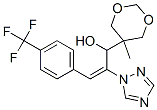 (E)-1-(5-methyl-1,3-dioxan-5-yl)-2-(1,2,4-triazol-1-yl)-3-[4-(trifluor omethyl)phenyl]prop-2-en-1-ol Structure