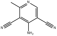 3,5-Pyridinedicarbonitrile,  4-amino-2-methyl- Struktur