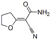 Acetamide,  2-cyano-2-(dihydro-2(3H)-furanylidene)- Structure