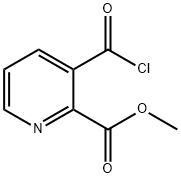 2-Pyridinecarboxylic acid, 3-(chlorocarbonyl)-, methyl ester (9CI) Structure