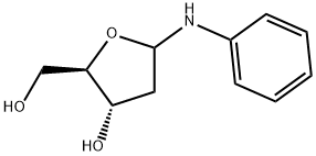 2-脱氧-D-核糖酰基苯胺 结构式