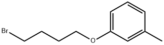1-(4-溴丁氧基)-3-甲基苯 结构式