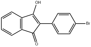 2-(4-溴苯基)-3-羟基-1H-茚-1-酮, 81397-85-5, 结构式