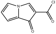 1H-Pyrrolizine-2-carbonyl chloride, 1-oxo- (9CI) Structure