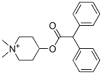 4-diphenylacetoxy-1,1-dimethylpiperidinium|