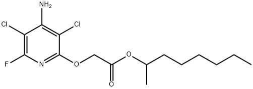 氟草烟 1-甲基庚基酯 结构式