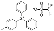 (4-甲基苯基)二苯基锍三氟甲烷基磺酸 结构式