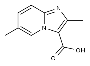 2,6-dimethylimidazo[1,2-a]pyridine-3-carboxylic acid(SALTDATA: FREE) Structure