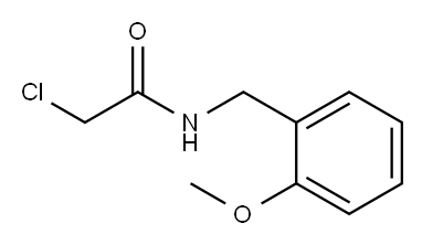 2-氯-N-[(2-甲氧基苯基)甲基]乙酰胺 结构式