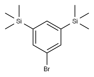 3,5-Bis(trimethylsilyl)bromobenzene Struktur