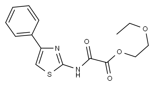 2-Ethoxyethyl N-(4-phenylthiazol-2-yl)oxamate Structure
