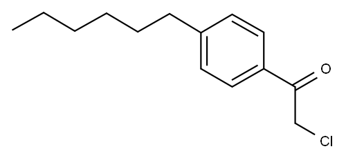 2-CHLORO-1-(4-HEXYL-PHENYL)-ETHANONE Structure