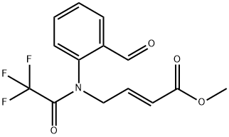 4-[(2-FORMYLPHENYL)(2,2,2-TRIFLUOROACETYL)AMINO]-BUT-2(E)-ENOIC ACID, METHYL ESTER Structure