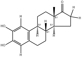 2-羟基雌酚酮-D4, 81586-97-2, 结构式
