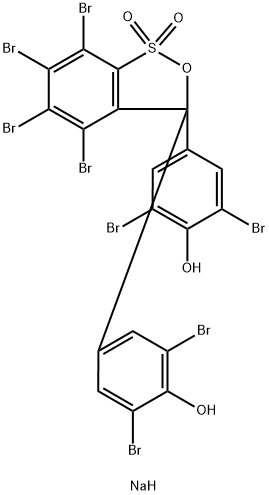 四溴苯酚蓝二钠盐, 81590-28-5, 结构式