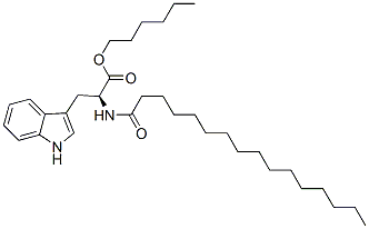 N-palmitoyltryptophan n-hexyl ester Structure