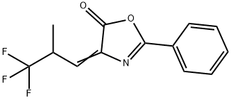 2-PHENYL-4-[2-(TRIFLUOROMETHYL)PROPYLIDENE]-5(4H)-OXAZOLONE 结构式
