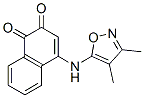 N-(3,4-dimethyl-5-isoxazolyl)-4-amino-1,2-naphthoquinone 结构式