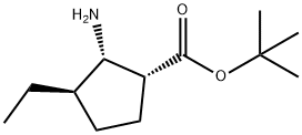 Cyclopentanecarboxylic acid, 2-amino-3-ethyl-, 1,1-dimethylethyl ester, (1R,2S,3R)- (9CI) Structure