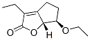 2H-Cyclopenta[b]furan-2-one,6-ethoxy-3-ethyl-4,5,6,6a-tetrahydro-,(6R,6aR)-(9CI) Structure