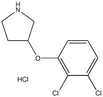 3-(2,3-DICHLOROPHENOXY)PYRROLIDINE HYDROCHLORIDE Structure
