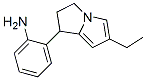 Benzenamine, 2-(6-ethyl-2,3-dihydro-1H-pyrrolizin-1-yl)- (9CI) Structure