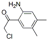 Ethanone,  1-(2-amino-4,5-dimethylphenyl)-2-chloro- Structure